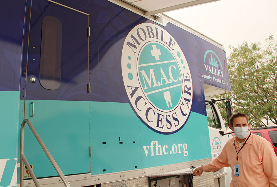 Mobile Access Care unit sets up drive-up COVID testing site